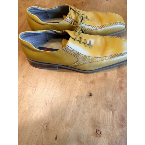 Giorgio Brutini Private Collection Mens Yellow Snakeskin Leather Shoes 13M main image 7